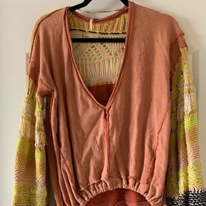 Free People Loose Knit Pullover
